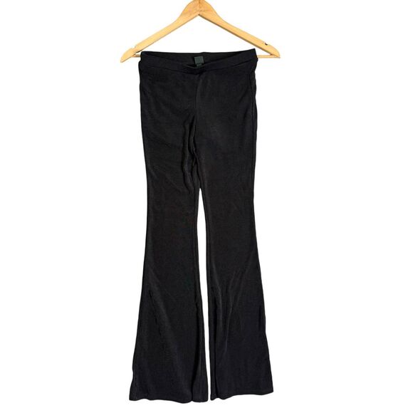 Wild Fable Flared Black Stretch Pants Size XS Leggings Minimalist BOHO Pull On - Picture 1 of 11